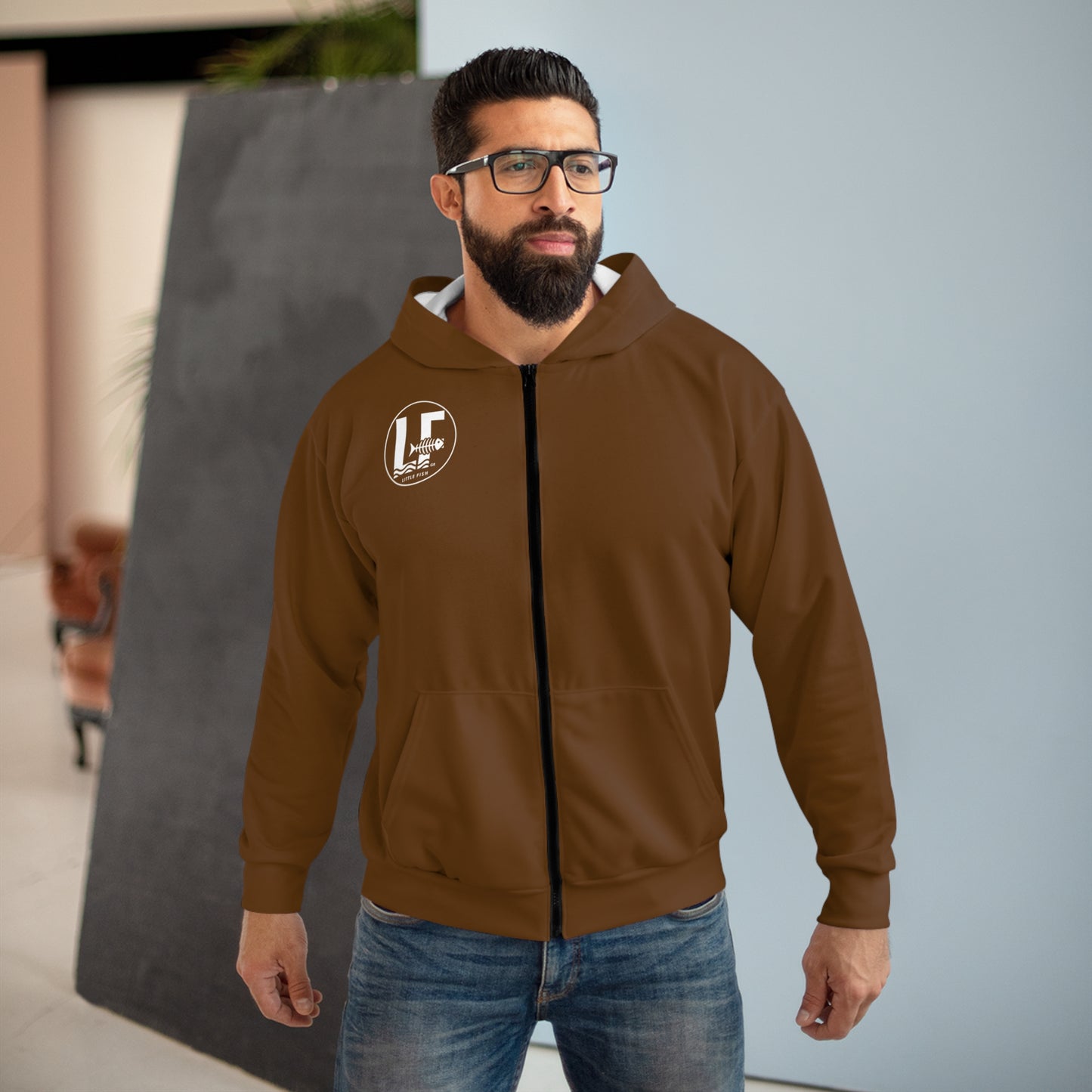 Little Fish Unisex Zip Hoodie
